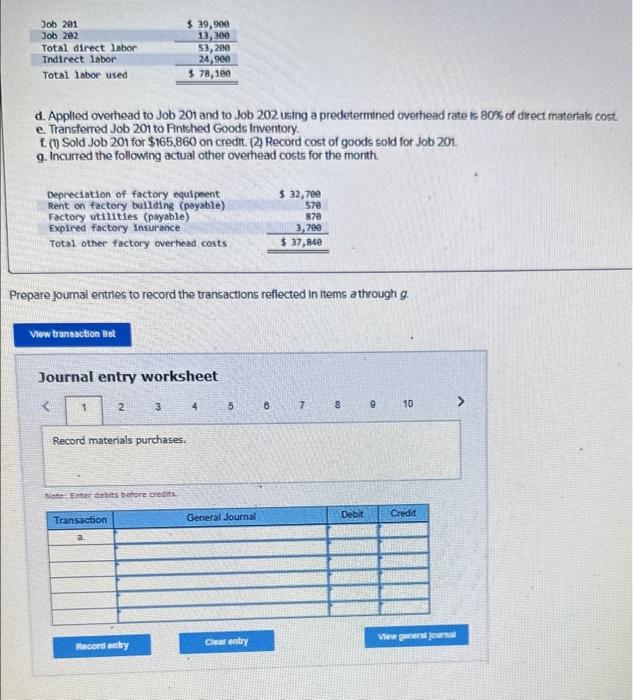 Solved Prepare Journal entries to record the transactions