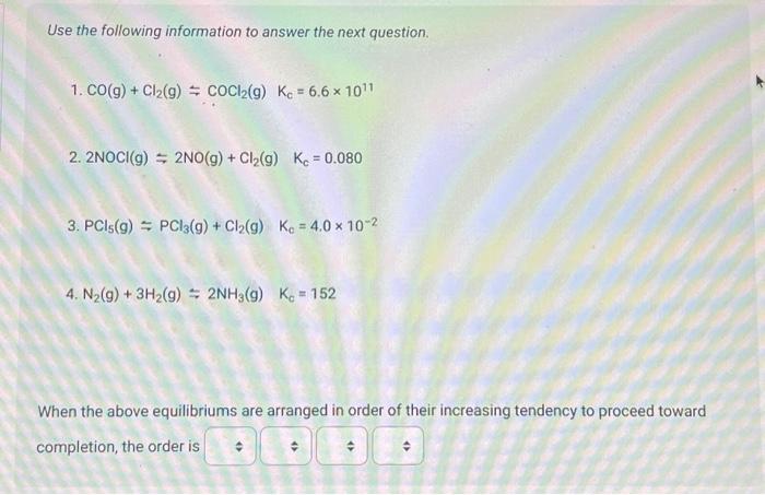 Solved Use the following information to answer the next 4 | Chegg.com