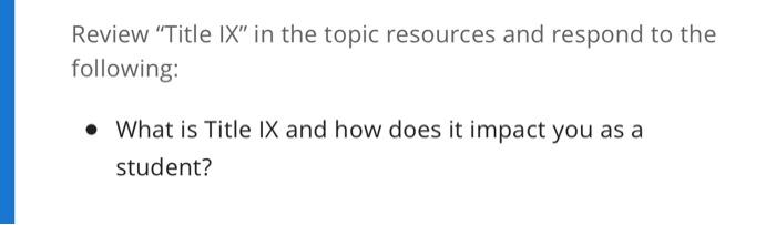 3 research questions on title ix