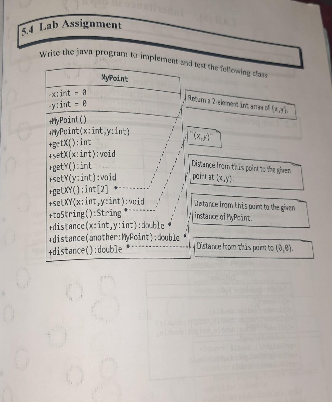 Solved 5.4 Lab Assignment Write the java program to | Chegg.com