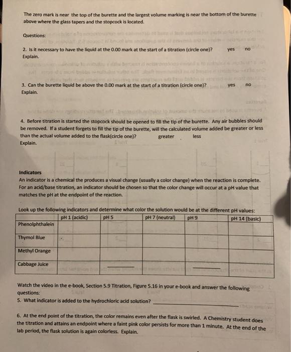 Solved Burettes A burette is used to measure the amount of