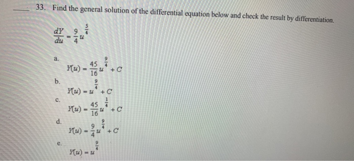 Solved Find the general solution of the differential | Chegg.com