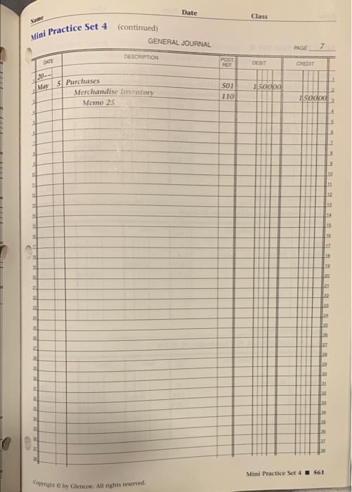 Solved need the GENERAL JOURNAL filled out from the | Chegg.com