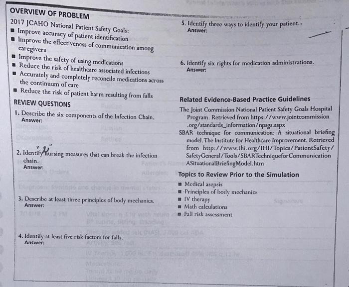 Solved 21 Patient Safety/What's Wrong with This Picture?