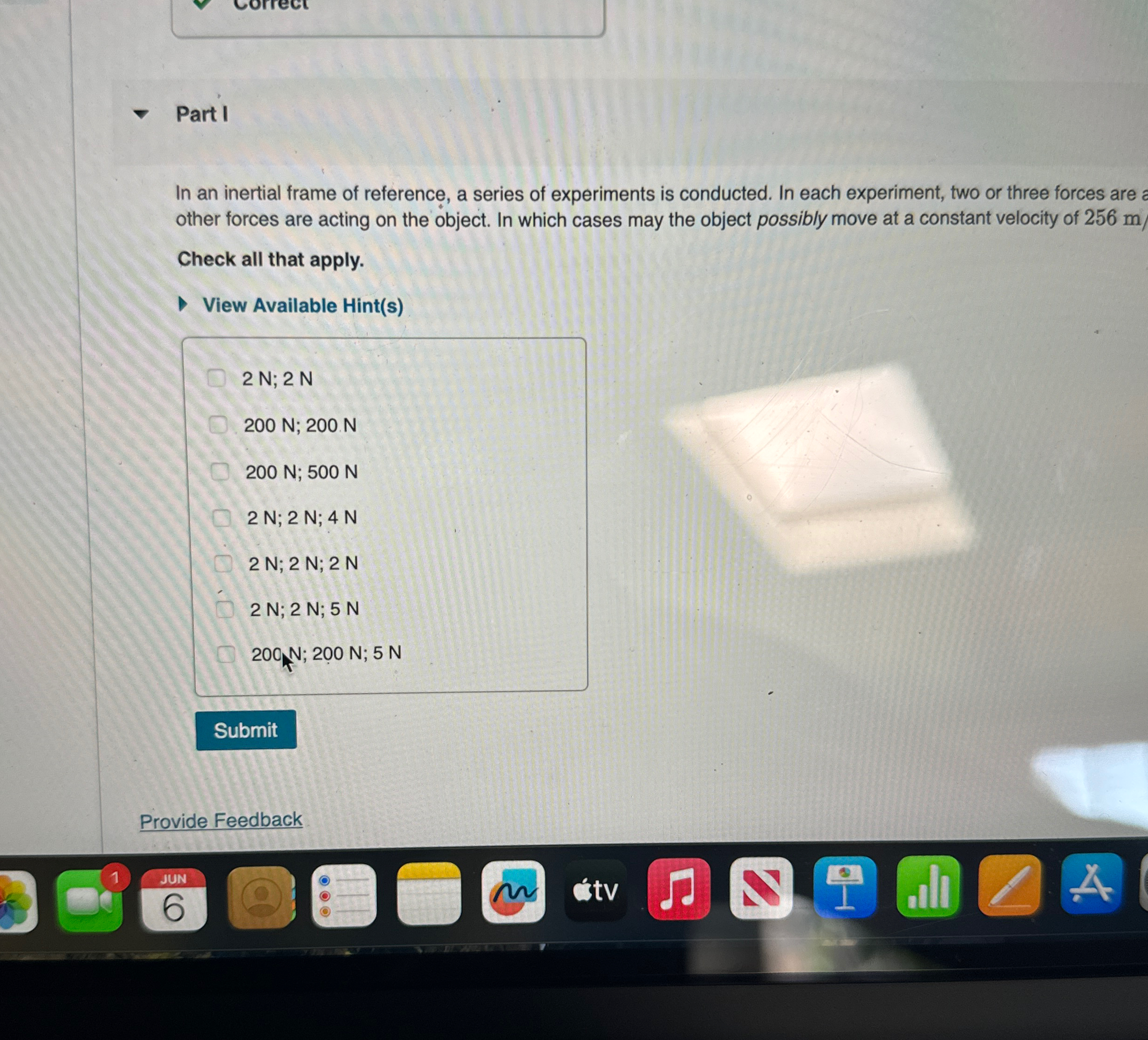 Solved Part IIn an inertial frame of reference, a series of | Chegg.com