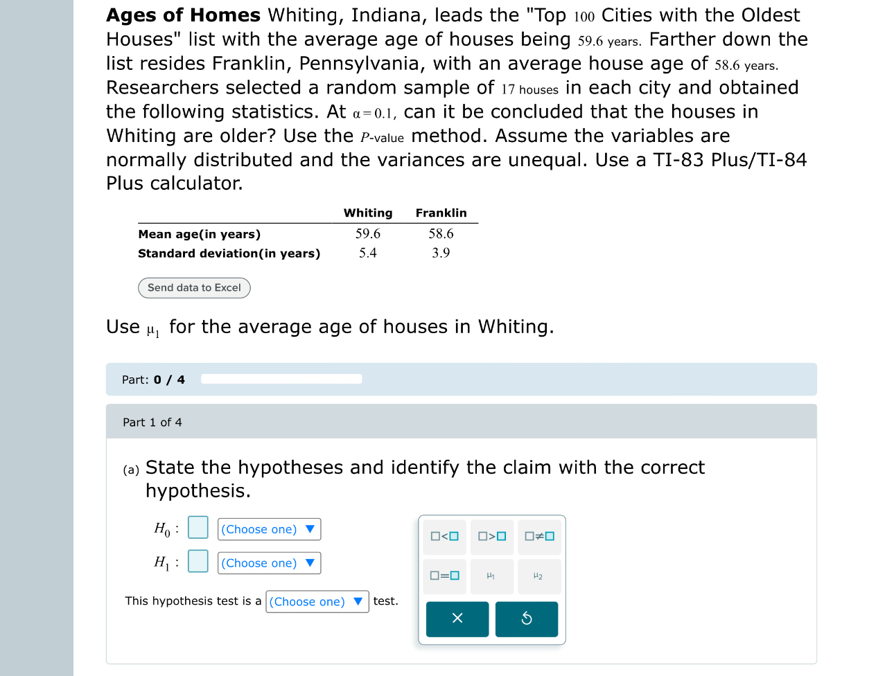 Ages of Homes Whiting, Indiana, leads the "Top 100
