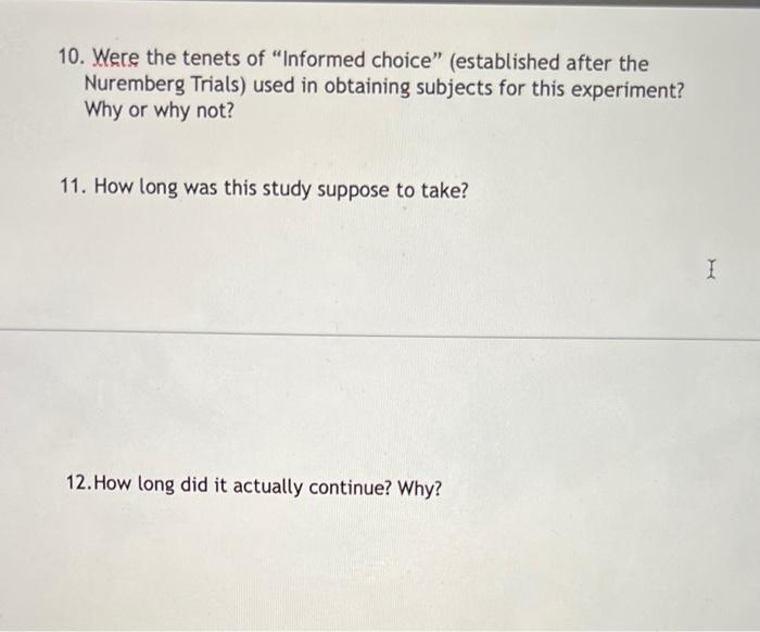 Solved Tuskegee Study 1. Where and when did this experiment | Chegg.com