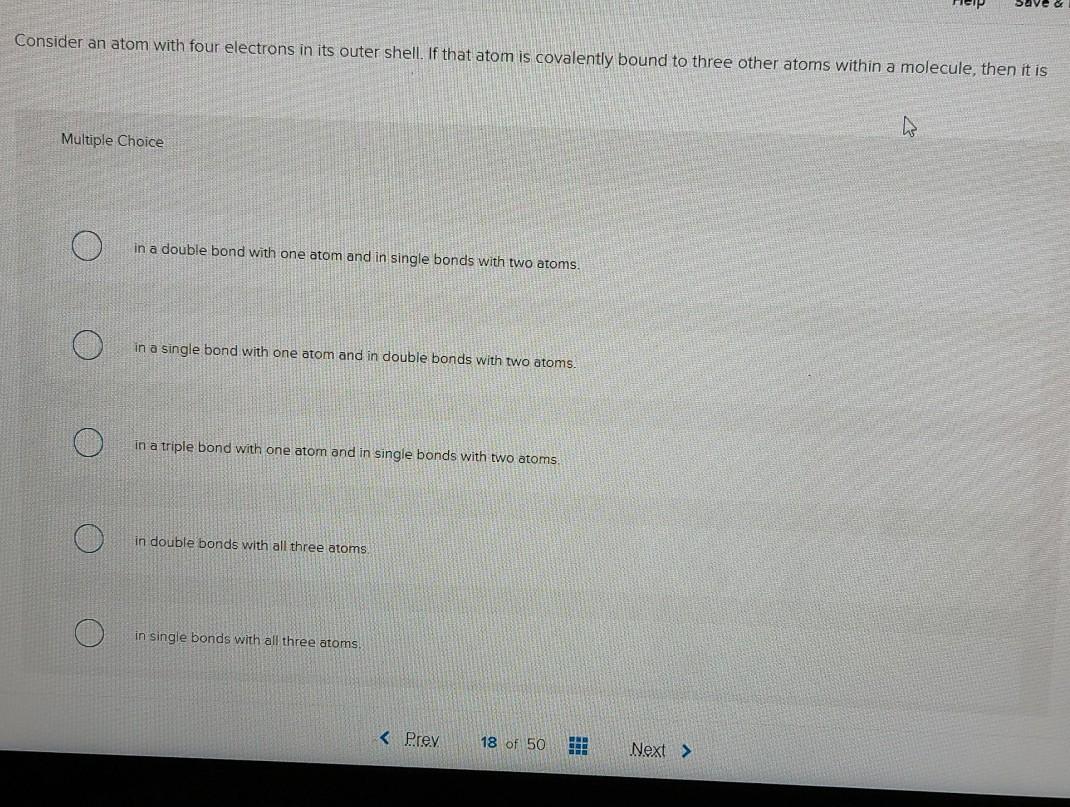 Solved save Consider an atom with four electrons in its | Chegg.com