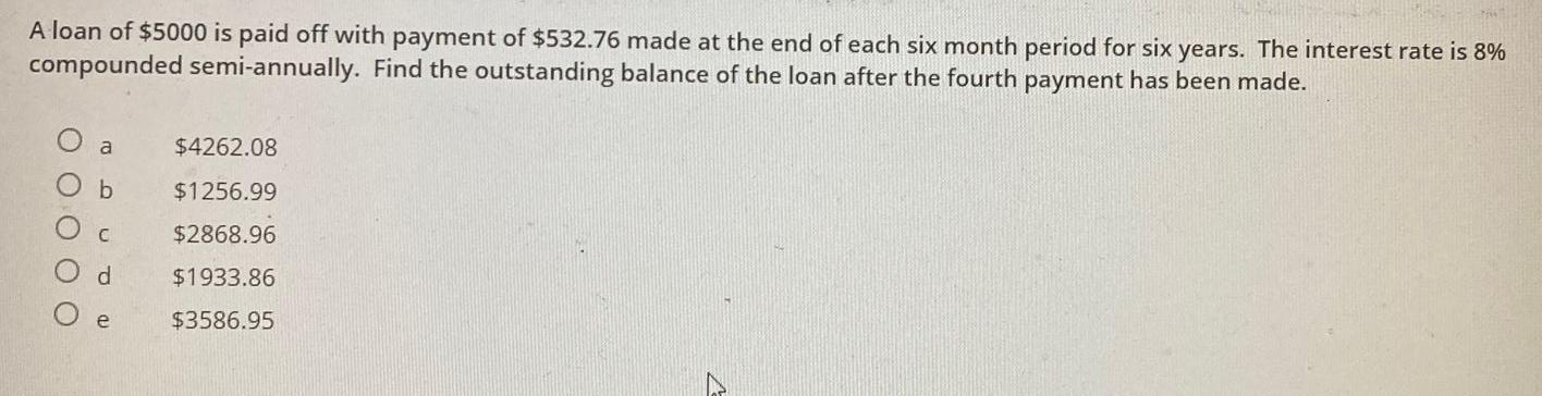 Solved A car loan is to be repaid by equal monthly payments | Chegg.com