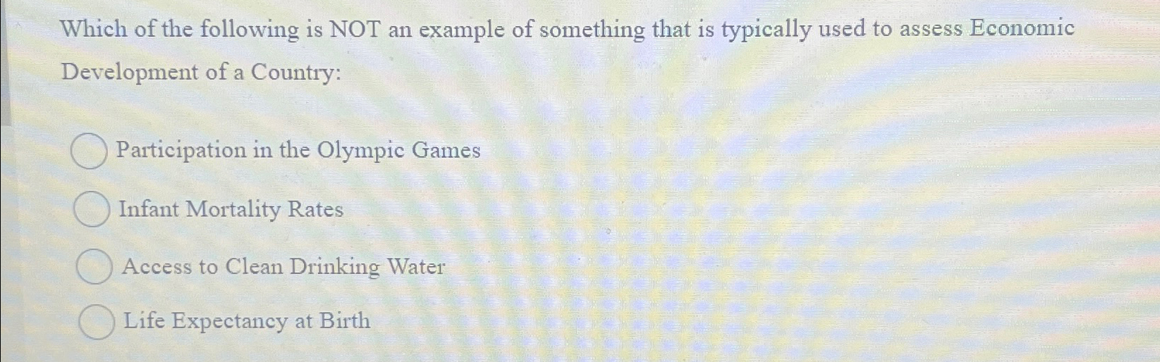 Solved Which Of The Following Is NOT An Example Of Something | Chegg.com