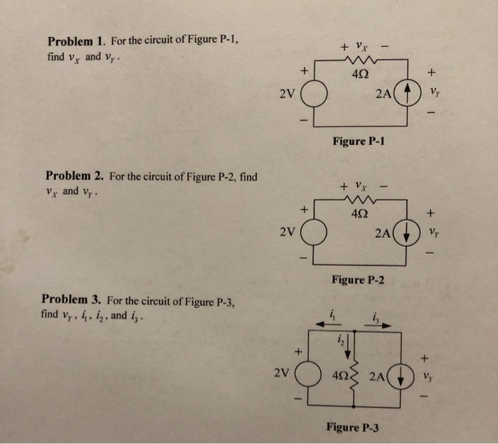 Solved Problem 1. For the circuit of Figure P-1, find Vx + | Chegg.com