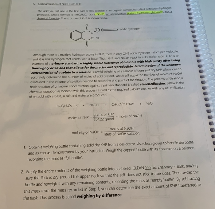 Solved Titration Hints To remove air bubbles let the titrant