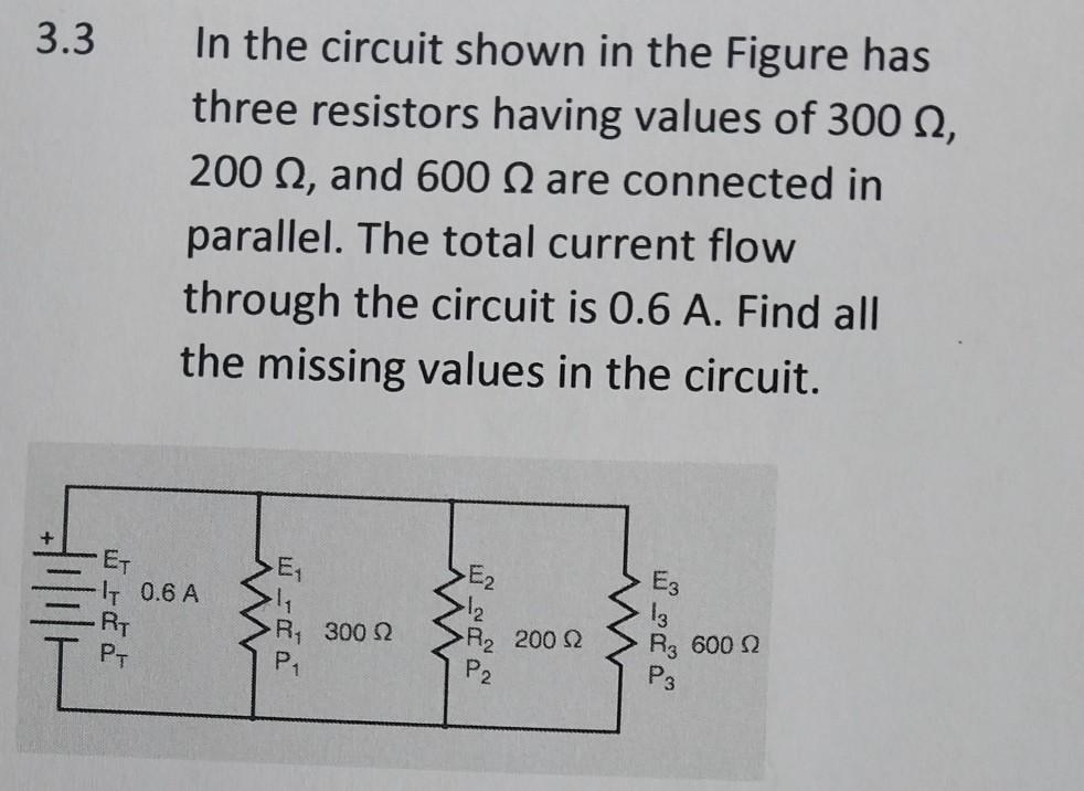 Solved In The Circuit Shown In The Figure Has Three | Chegg.com