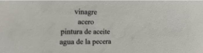 vinagre acero pintura de aceite agua de la pecera