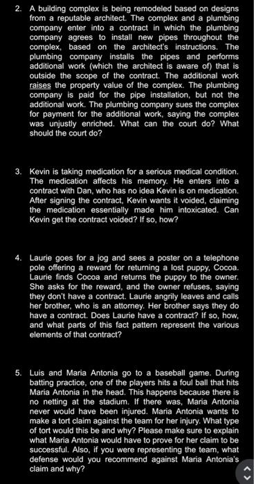 Solved The following short answer questions are worth five | Chegg.com
