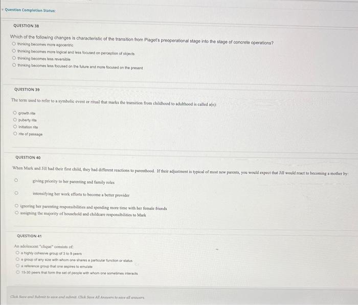 Solved Question Completion Status QUESTION 38 Which of the