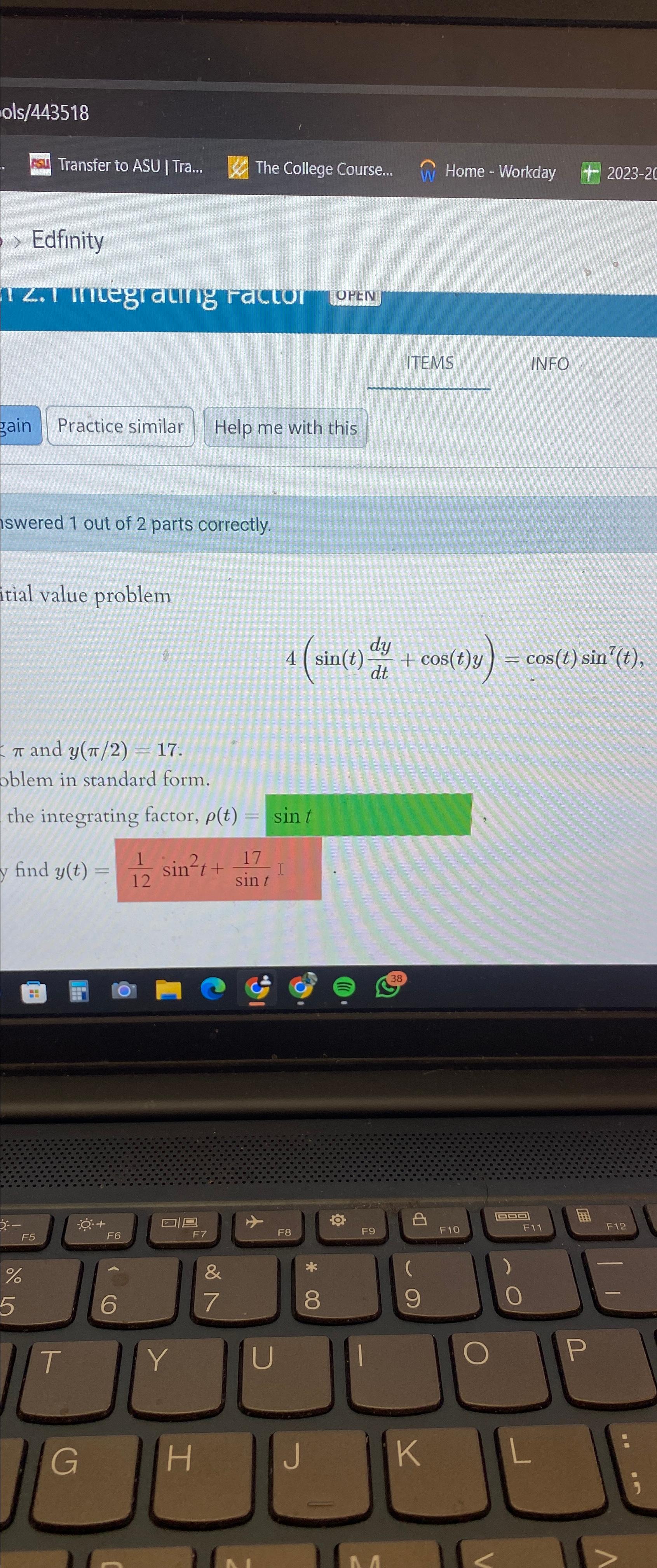 Solved Edfinity\\nIZ. I Integr AuIng Ractur | Chegg.com