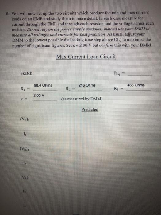 Solved Max and Min Current Loads Introduction In this lab | Chegg.com