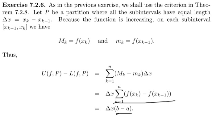 Solved Exercise 7 2 6 Let F A B R Be Increasing O Chegg Com