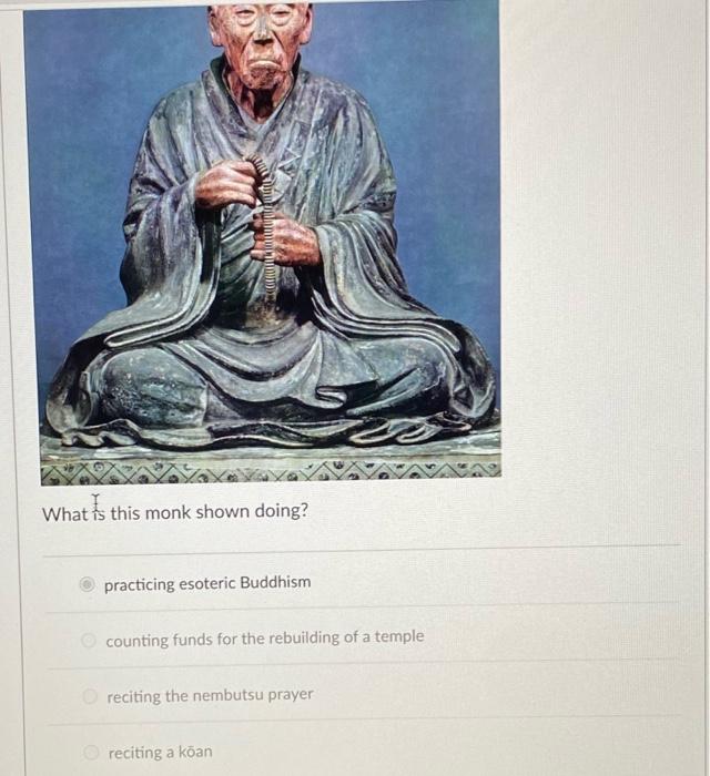 Solved 0/1 pts Question 13 inom m What is this monk shown | Chegg.com