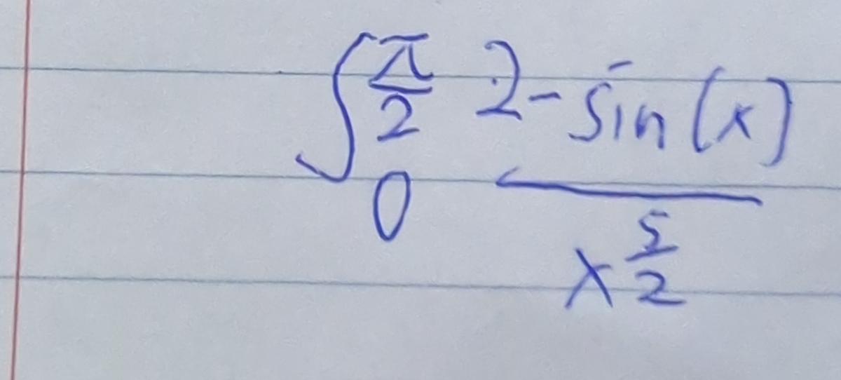 Solved ∫0π22 Sinxx52 7906