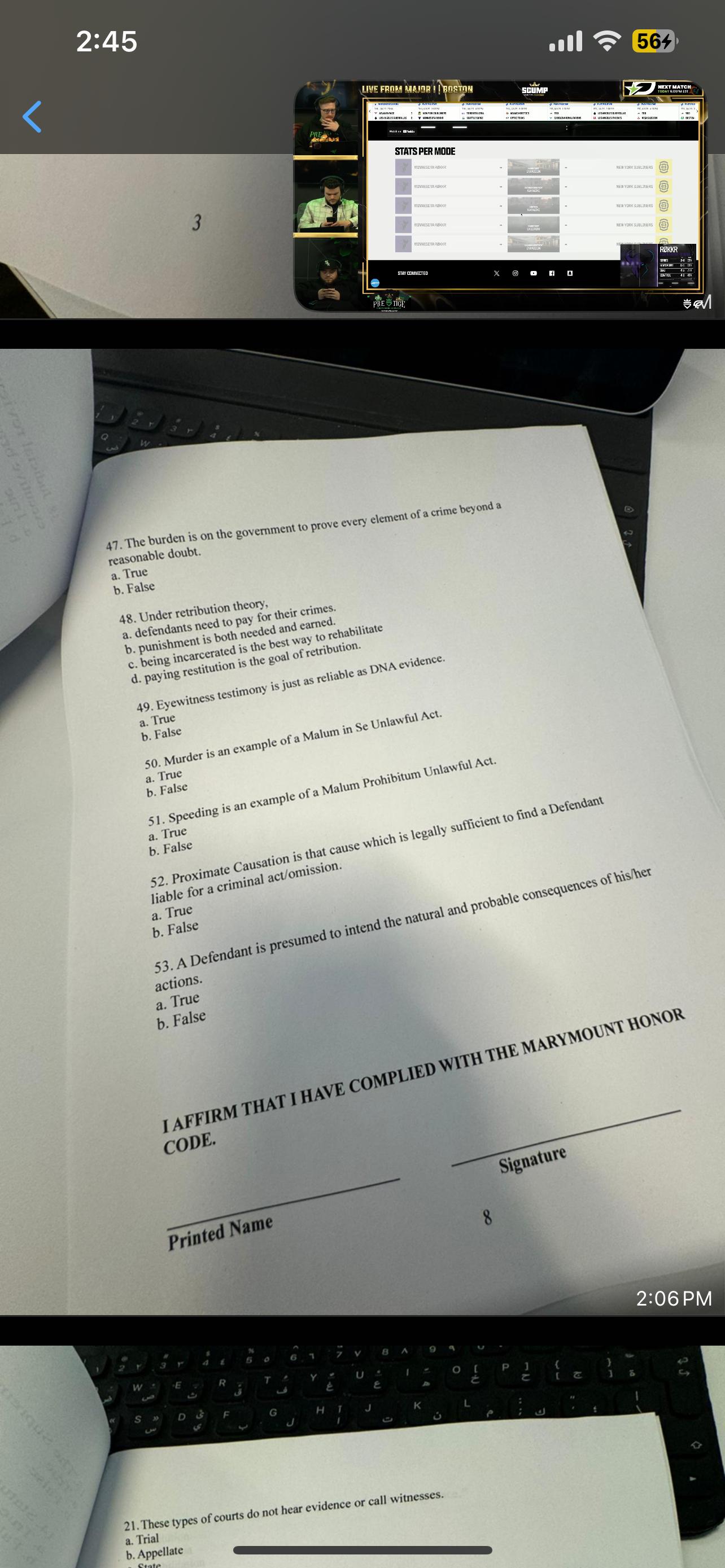Solved 2:45. 11 శ564347. ﻿The burden is on the government to | Chegg.com