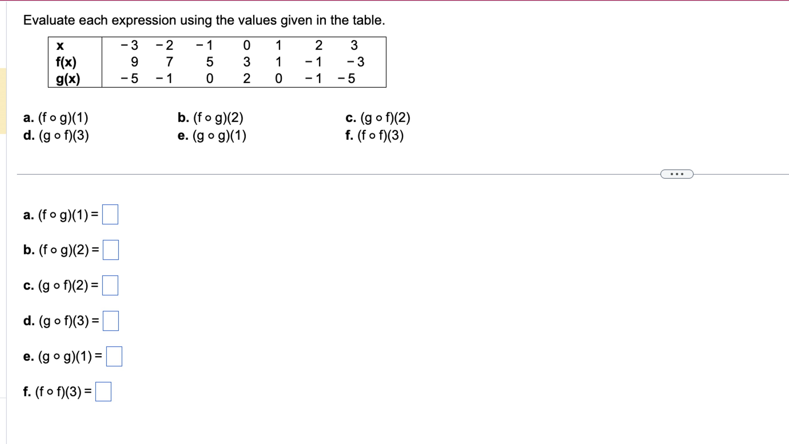 Solved Evaluate each expression using the values given in | Chegg.com