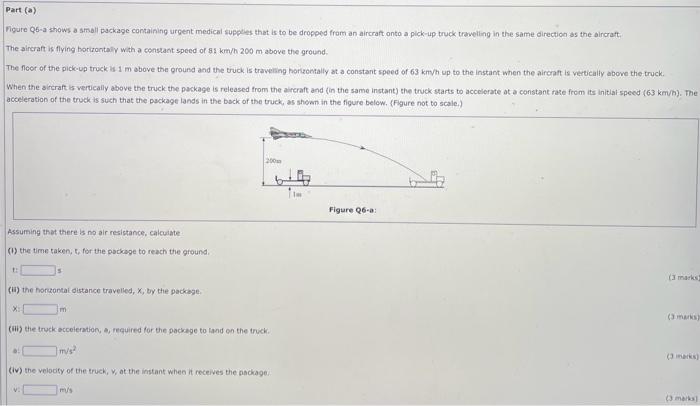 Solved nigure Q6-a shows a small package containing urgent | Chegg.com
