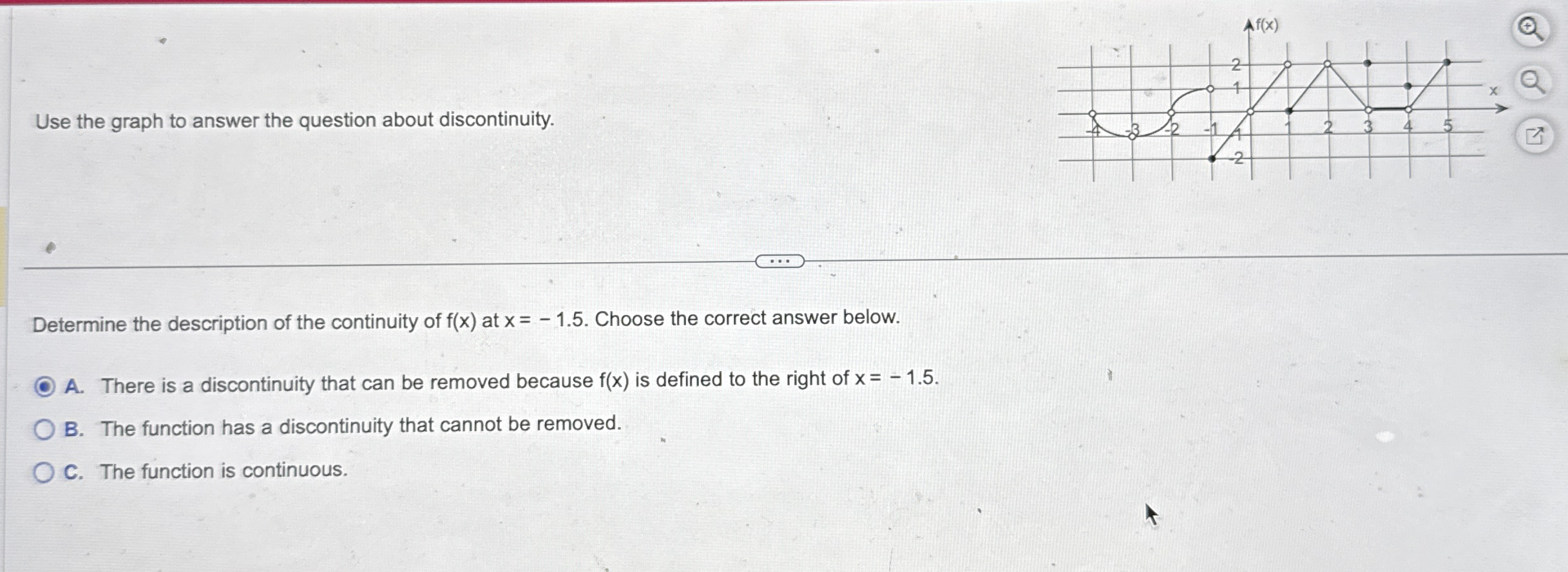 Solved Use the graph to answer the question about | Chegg.com