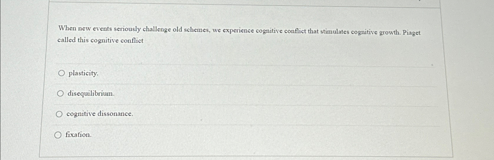 Solved When new events seriously challenge old schemes we Chegg