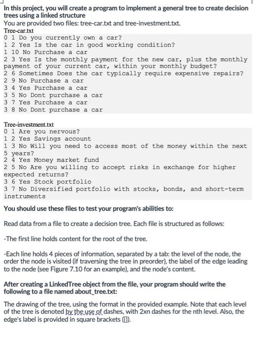 Solved In this project, you will create a program to | Chegg.com