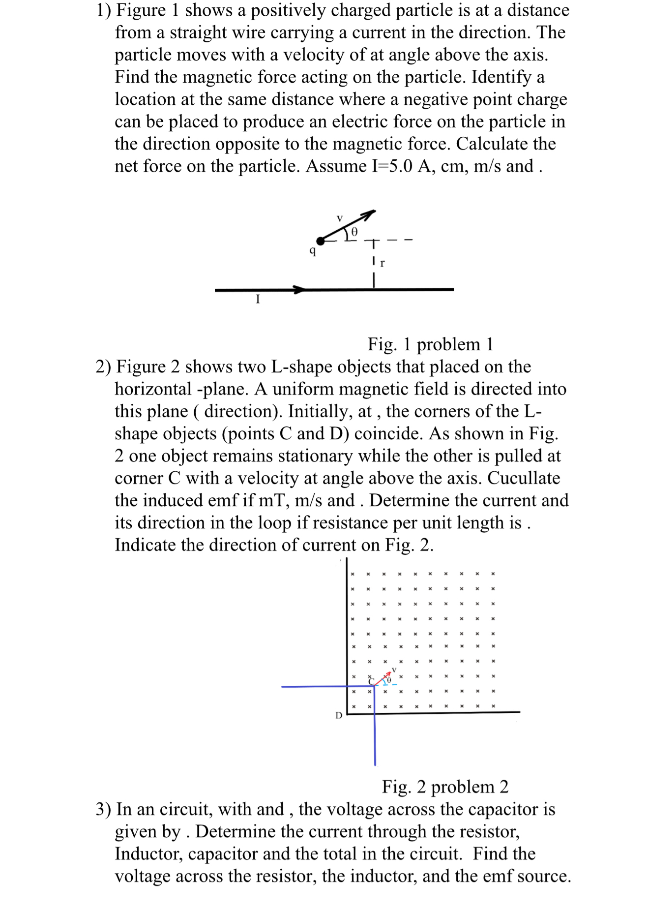 Solved Figure 1 ﻿shows a positively charged particle is at a | Chegg.com