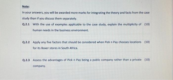 Solved Read the following case study and then aswer the | Chegg.com