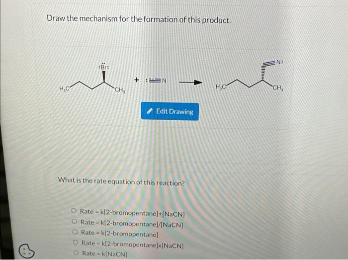 Solved Consider the following substitution reaction: | Chegg.com