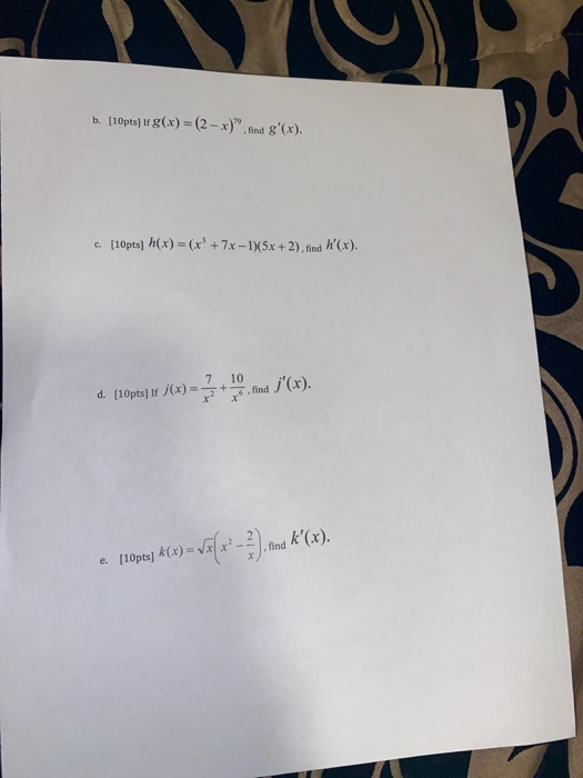Solved 9. Function Shapes: Which of the following function | Chegg.com