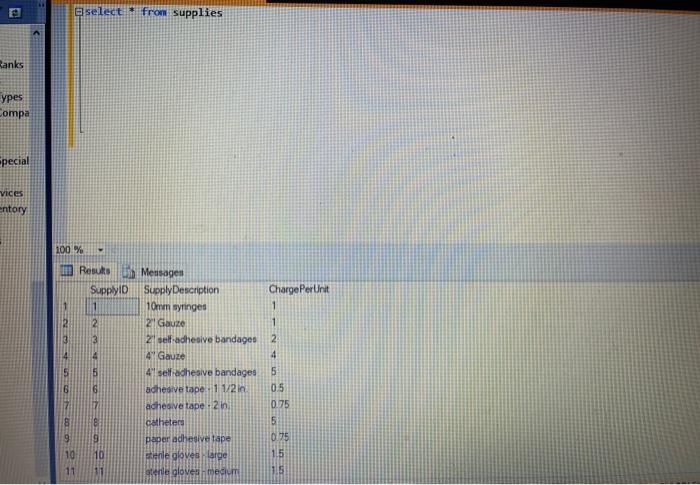 Create a new database and execute the code below in | Chegg.com