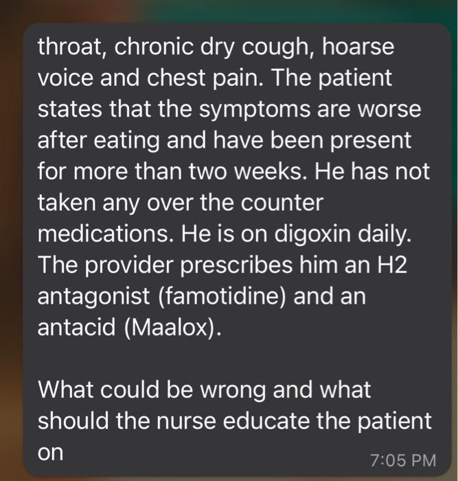 Solved throat, chronic dry cough, hoarse voice and chest