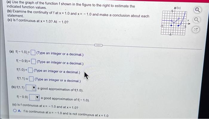 Solved (a) Use the graph of the function f shown in the | Chegg.com