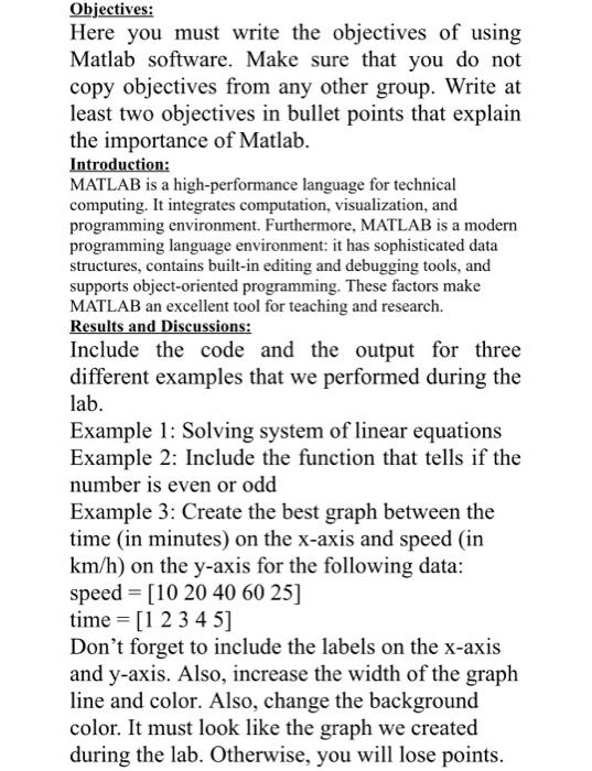 Solved this is a report about matlab i just want the result | Chegg.com