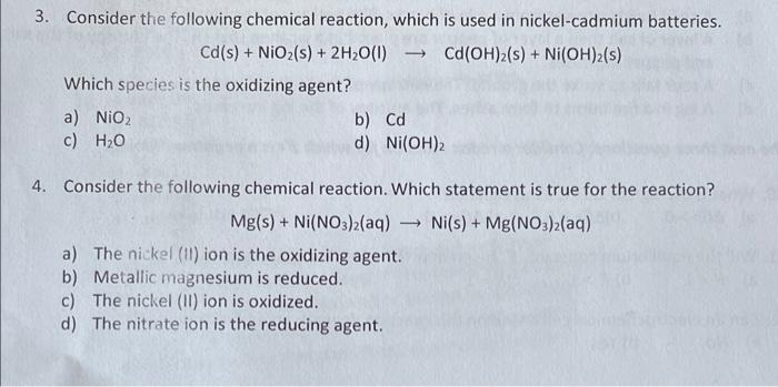 Solved 3. Consider the following chemical reaction, which is | Chegg.com