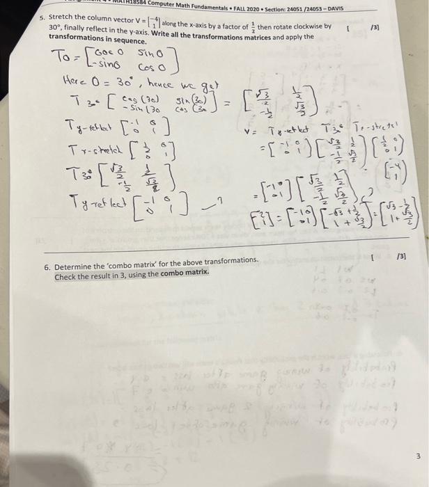 Solved 6. Determine the 'combo matrix' for the above | Chegg.com