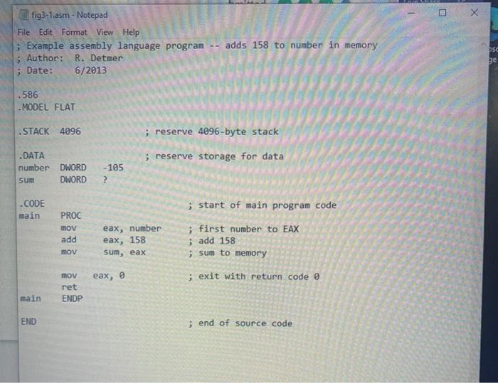 Solved “Modify the sample program to subtract 1000 from the | Chegg.com