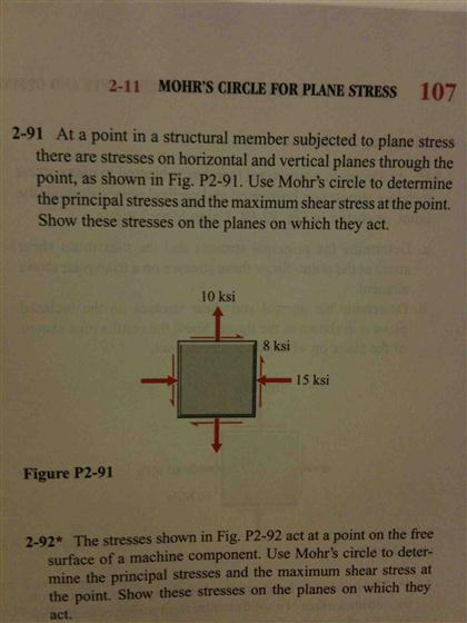Solved At a point in a structural member subjected to plane | Chegg.com