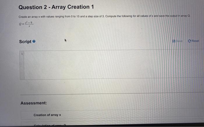 Solved Plotting Practice 2 My Solutions Create an array x | Chegg.com