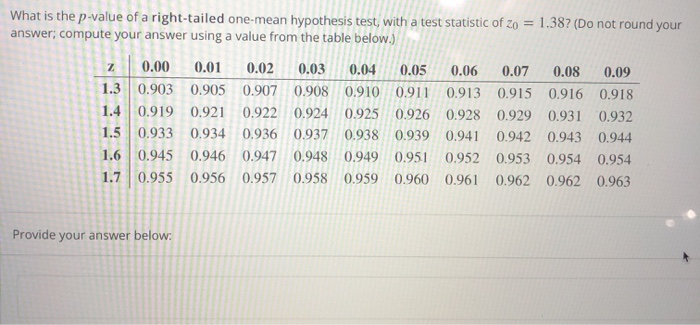 Solved What is the p-value of a left-tailed one-mean | Chegg.com