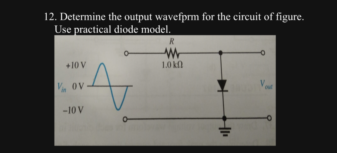 Solved Determine the output wavefprm for the circuit of | Chegg.com