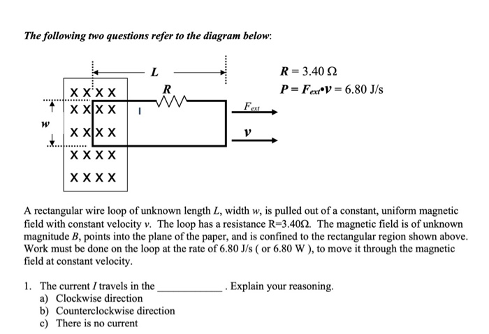 Solved The Following Two Questions Refer To The Diagram B Chegg Com