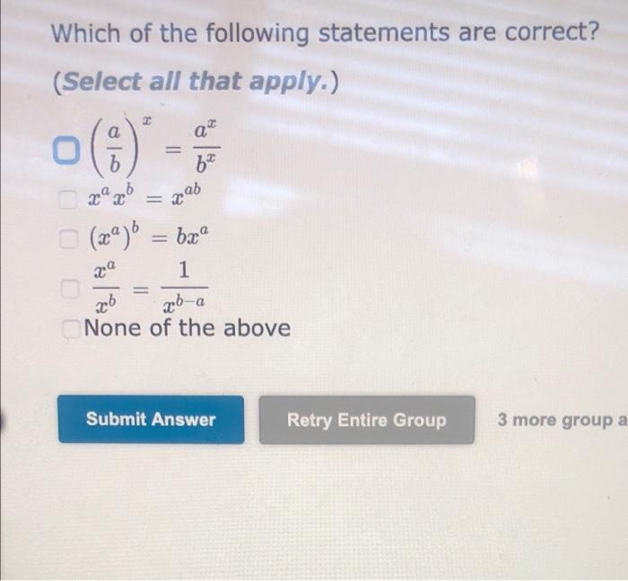 Solved Which Of The Following Statements Are Correct? | Chegg.com