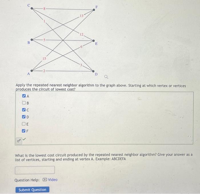 Solved B OF A -5- B C С D E 15 -2- 131 Question Help: Video | Chegg.com