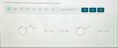 Solved Complete this mechanism for an acid base reaction by | Chegg.com